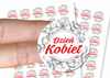 Naklejki na Dzień Kobiet 8 marca DK019- 96szt.