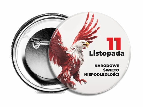 Przypinka patriotyczna - 11 Listopada - wariant 06