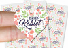 Naklejki na Dzień Kobiet 8 marca DK001- 48szt.