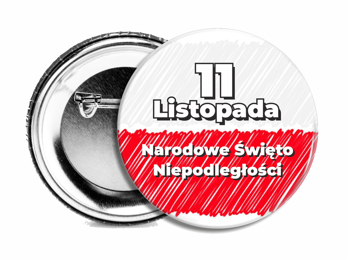 Przypinka patriotyczna - 11 Listopada - wariant 15